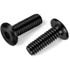 MewuDecor 1/4-20 x 1 Flat Head Socket Head Screw Furniture Bolts Countersunk Connector Screws, Stainless Steel 18-8 (304), Black Oxide, Fully Threaded, 25 PCS