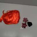 ANOGOL Hair Cap + (Sunglasses) Red Bob Wig with Bangs Womens Red Party Wigs with Star Shape Sunglasses Short Neon Wig Daily Party Outfit Fun Wigs Women Halloween Costume Night Club Bachelorette Hair