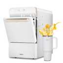 Gevi V2.0 Nugget Ice Maker Countertop 30lbs/24H, Pellet Ice Makers with Self-Cleaning & Energy-Efficient, Chewable Pebble Ice Machine for Home, White (17.3"D x 9.7"W x 16.7"H)