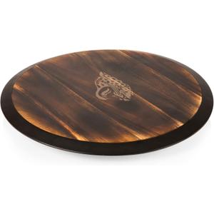 PICNIC TIME NFL Unisex NFL Lazy Susan Serving Tray, Wooden Turntable Round Charcuterie Board, Cheese Serving Platter (One Size)