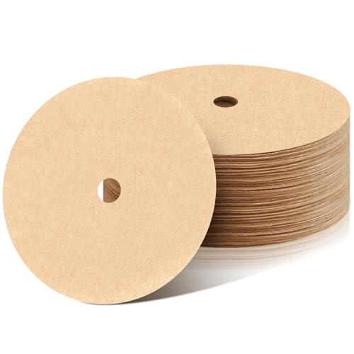 200Pcs Disc Coffee Filters, 3.5in Natural Percolator Coffee Filters for Percolator Coffee Pot and Flat Bottom Basket