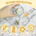 Bathtub Hooks 2PCS,Waterproof and Reusable Heavy Duty Suction Bathhub Hooks for Shower Bathroom Kitchen Towel