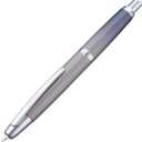 Jinhao 10 Press Fountain Pen with Box, Gradient Gray Retractable Fine Nib with Ink Converter Set (Silver Clip)