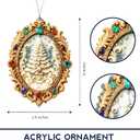 5 x Christmas Ornament 2025 - Vintage Christmas Ornament - Acrylic Xmas Ornament - Art Ornament - Christmas ornamentt 2025 - Christmas Ornaments 2025 - White Elephant Gifts - Xmas Tree Funny Decoration