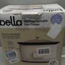 bella 6.0 Qt Programmable Slow Cooker, Ceramic Nonstick Coating, Adjustable Temperature & Cooking Times, Dishwasher Safe Stoneware Pot & Tempered Glass Lid, Tangle Free Cord Wrap, Oatmilk