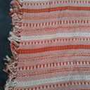 DII Braided Striped Decorative Throw Blanket, 50x60, Vintage Orange/Red