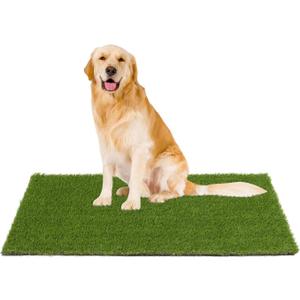 SHACOS Artificial Grass Pad for Dogs 20"x40" Dog Pee Grass Potty Training Pads for Puppies Replacement Turf Reusable Dog Training Mat with Drainage Holes Outdoor Rug Patio Lawn Decoration (20x40")