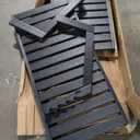 POLYWOOD NCC2280MA-P Nautical Arms Chaise, Black