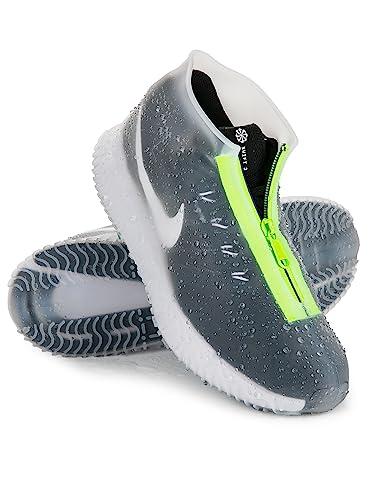 Zbyoujer Waterproof Rain Shoe Covers, Silicone Overshoes with Zipper Non-slip Galoshes for Men and Women Size XL