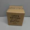 LE TAUCI Utensil Holder for Kitchen Counter - 6.9"+5.3" Ceramic Kitchen Utensil Holder Set of 2, Large Cooking Utensil Crock & Organizer for Spatula, Spoon - Embossed Kitchen Decor, White,Bee