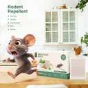 Pest Repellent Pouches, Peppermint Oil for Rodent, Mouse, Rats, Spider, Squirrel, Pest Control Indoor & Outdoor, Natural Mouse Deterrent Replace Traps Family & Pet Safe(10 Pack)