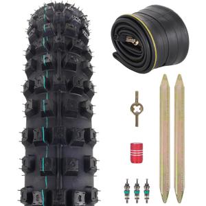 2.75-19 Dirt Bike Tire & Heavy Duty Tube Combo for Off-Road Traction Pit Bike/Motorcycle Tires, Puncture-Resistant 4PR for Off-Road Use（1 Pack）