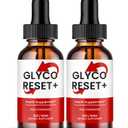 Glyco Reset Drops, Official GlycoReset Supplement with All Natural Ingredients - Maximum Strength, Advanced Formula Droppers for Overall Health & Wellness, Premium Glyco Reset Support Reviews (2 Pack)