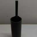 BGL Stainless Steel Toilet Brush with Holder, 2 Black Bristle Heads