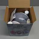 Joyfuture Bubble Machine - Automatic Bubbles Blower for Kids, Toddlers - 360 Rotation & 75 Adjustment, Bubble Toys with LED Light - Gifts for Boys, Girls, Halloween, Outdoor, Birthday, Party (White)