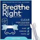 Breathe Right Original Nasal Strips Clear Sm/Med For Sensitive SkinDrug-Free Snoring Solution & Nasal Congestion Relief Caused by Colds & Allergies 30 ct (Packaging May Vary)