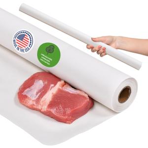 Lock Cowboy Butchers Paper Roll - 36x1200 Inches - Versatile Food Wrapping, Smoking, and Craft Paper - Ultra Durable - Moisture-Resistant - Ideal for BBQ, Deli and Art Projects - White, 3x100 ft