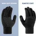 Premillow Winter Gloves for Women Men - Thermal Fleece Liner With Touchscreen, Warm Knit Winter Gloves for Cold Weather