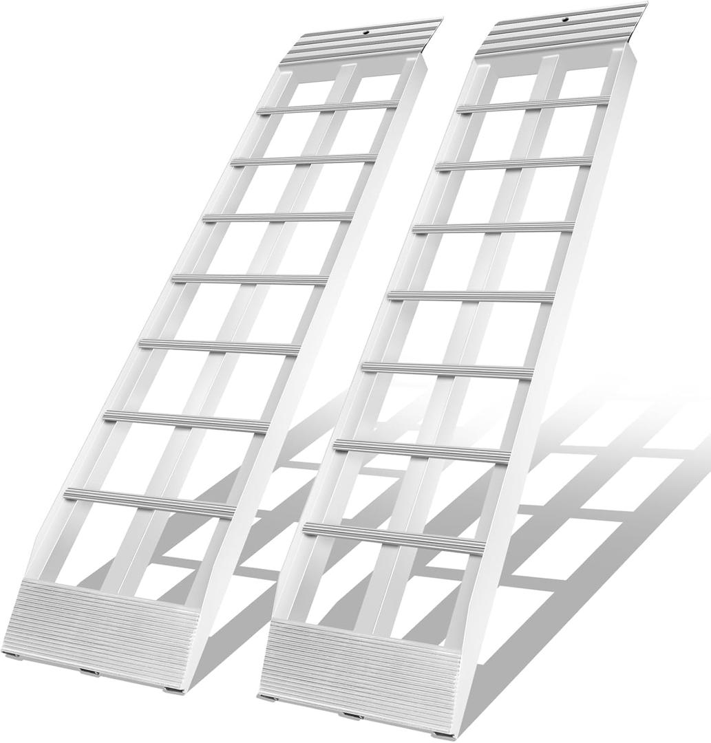 Aluminum Shed Ramps for Lawn Mowers, 2 Pack, 36 x 8 x 1.5 in, Shed Door Threshold Ramp, 1,500 lb per Pair