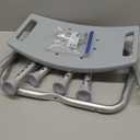 Drive Medical RTL12203KDR Shower Chair, Adjustable Stool with Suction Feet, Seat for Tub, Bathroom Bench Bath Chair for Elderly and Disabled, 300 LB Weight Cap