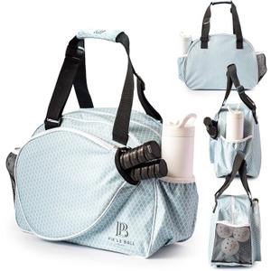 PikleBall Sport Premium Women's Pickleball Bag  Stylish and Versatile Sports Bag with Water Bottle Holder, Padded Paddle Pocket, and Spacious Design (fits 2+ Paddles!)