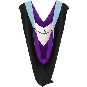 Unisex Graduation Hood for Bachelors & Masters Degree -University Academic Hood, Light Blue/Purple/White