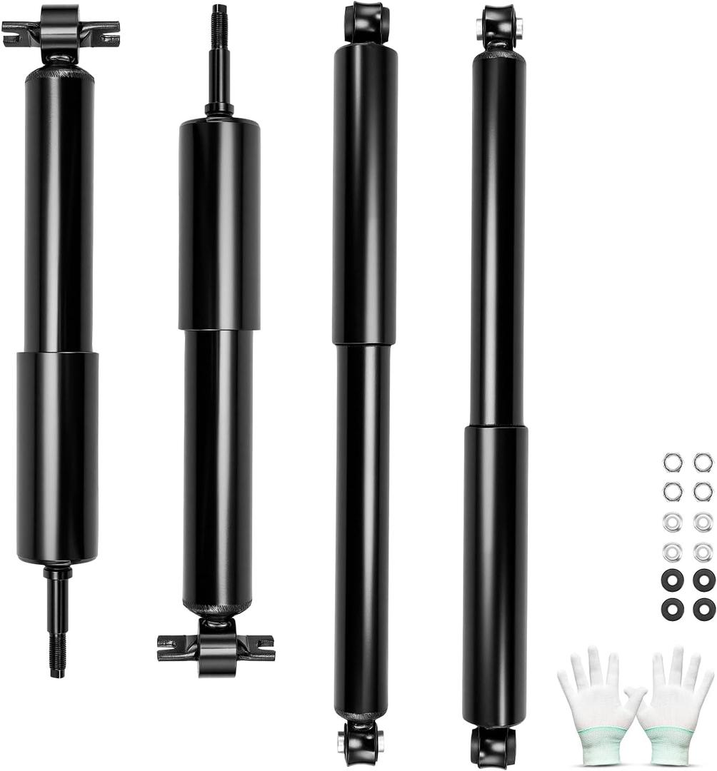 Torchbeam 4pcs Front+Rear Complete Struts Shock Assembly for 1998-2010 Ranger,1998-2007 B3000,1998-2001 B2500,2001-2009 B2300,1998-2004 B4000 Suspension Kit Struts and Shocks Absorbers 344396,344397