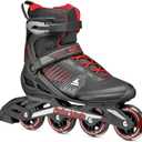 Rollerblade Zetrablade Men's Adult Fitness Inline Skate, Black and Silver, 13/13.5