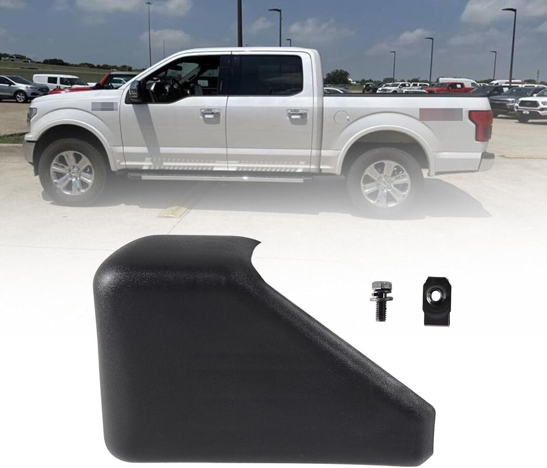 Rear Left Driver Side Running Board End Cap Step Compatible with 2015 2016 2017 2018 2019 2020 Fo-rd F150,Replacement for FL3Z16N455-BA, FL3Z16N455BA