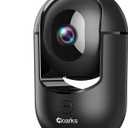 Cloarks 2K Pan/Tilt Security Camera, WiFi Indoor Cameras for Home Security with AI Motion Detection, Pet/Dog/Baby Camera with Phone App, 2-Way Audio, 24/7, Siren, TF/Cloud Storage，Black
