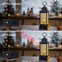 Christmas Snow Globes Lantern, 8 Songs, Battery & USB Powered, Christmas Decorations, Ideal Holiday Party Gifts for Family (Santa Claus-5)