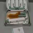 Electric Baby Bottle Brush Cleaner, 8-in-1 Travel Kit with Storage Box, Food-Grade Silicone, Waterproof, Long Battery Life, Portable Baby Bottle Cleaner Brush Set, Ideal Gift for Parents & Babies (Eco Green)