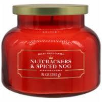FragrancesHolly Jolly Candle Limited Edition Nutcrackers & Spiced Nog Jar Candle 21oz