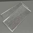 Microwave Filter Replacement 5.78" x 12.91" Fits W10208631A Whirlpool Microwave Filter - Aluminum Mesh Screen Grease Filters - Freshens and Filters Kitchen Air in Over the Stove Oven Vent Fan (2-Pack)