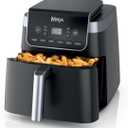 Ninja XL Air Fryer with MaxCrisp | 6.5 QT Capacity | 6-in-1 Max Crisp, Air Fry, Roast, Bake, Reheat & Dehydrate | 450°F Temp | 1750 Watts | Nonstick Basket, Crisper Plate & Recipe Guide | Grey | AF181