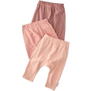 Unisex-Baby Harlowe 3-Pack Pants 100% Organic Cotton for Baby Boys & Girls (3-6 Months, Sunset)