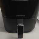 Chefman Air Fryer 4 QT Compact Airfryer for Quick & Easy Meals in Minutes, Features Hi-Fry Technology for Extra Crisp, Touchscreen Controls with 4 Presets, Nonstick & Dishwasher Safe Basket - Black, 4 Quart Without Easy View Window