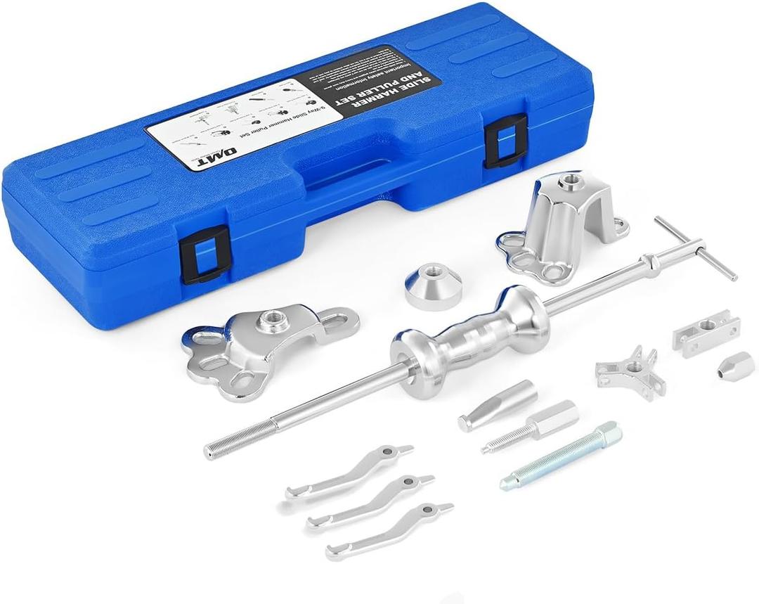 Orion Motor Tech Slide Hammer, 9-Way Slide Hammer Puller Set, Slide Hammer Bearing Puller with Internal External 2 Jaw & 3 Jaw Pullers, Rear Wheel Axle Shafts, Dent Shaft Puller Hub Puller Tool Kit