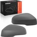 A-Premium 2 PCS Driver and Passenger Side Rearview Mirror Covers Caps - Compatible with Volvo S60 2011-2018, S80 2012-2016, V60/V60 Cross Country 2015-2018 - Primed Gray, with Turn Signal Hole
