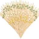 240 Pcs Sage Green Easter Spring Party Cocktail Pick 4.7" Toothpick for Appetizer Skewer Sandwich Drink Bamboo Food Pick Martini Stick Garnish Party Bar Catering Accessory Baby Shower Wedding Supply