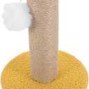 Cat Scratching Post for Kittens Wear-Resistant Scratch Pole Hanging Toy Easy to Install Single Column Cat Climber for Indoor Use and Material