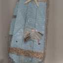 Wall Candle Sconces Set of Two, Blue Wood Wall Candle Holder Decor, Farmhouse Wooden Candle Holder Wall Decorations for Fireplace, Hallway, Living Room, Bedroom