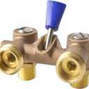 HYDRO MASTER Washing Machine Shut Off Valve1/2" Male Pipe Thread 3/4" Outlet Hose Thread.