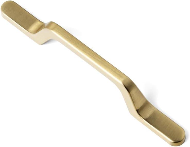 Goo-Ki 6pack Champagne Bronze Cabinet Pulls Zinc Alloy Solid Hardware, 3" (76mm) c-c Champagne Gold Cabinet Handles Kitchen Drawer Pulls