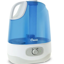 Crane USA Ultrasonic Cool Mist Humidifier, 1.0 Gallon, 24 Hour Run Time, Whisper Quiet, 500 Sq. ft. Coverage, Blue/White
