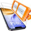 TOCOL for iPhone 17e Screen Protector 6.1 inch 9H Hardness Military Grade Shatterproof 17 e HD Tempered Glass Easy Installation Case Friendly 2 Pack