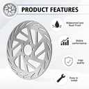 Hydraulic Brake Rotor For Ridstar Q20/Q20 Pro/H20pro/H26pro, Fits Front Rear Disc Brake Disc Set Hydraulic Brake Rotor For Ridstar Q20 Part