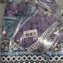 WONGS BEDDING Boho Quilt Set King Size, Purple Bohemian 3 Pieces Quilt Sets, Lightweight Bedspread Coverlet Bedding Set for All Season (103"x90")