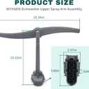 00745856 745856 Dishwasher Upper Spray Arm Assembly Fits for Thermador 00745856 Spray Arm Replace 3279216 AP5691325 EAP8737036 PS8737036 ABS12194 PD00029796