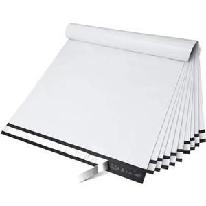 Fuxury Large Poly Mailers 24x24 Inch 100 Pcs, Waterproof Shipping Bags for Clothing, Strong Adhesive Shipping Envelopes for Small Business Suppliers, Self Seal Mailers Poly Bags Mailing Bags White